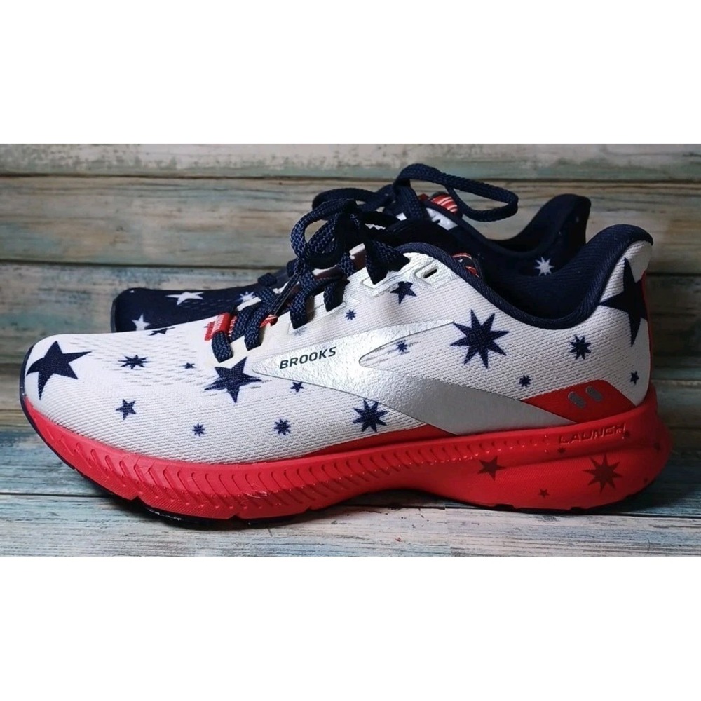 Brooks Women's Launch 8 USA Stars & Stripes Size 6.5 Running Shoes - Picture 4 of 10